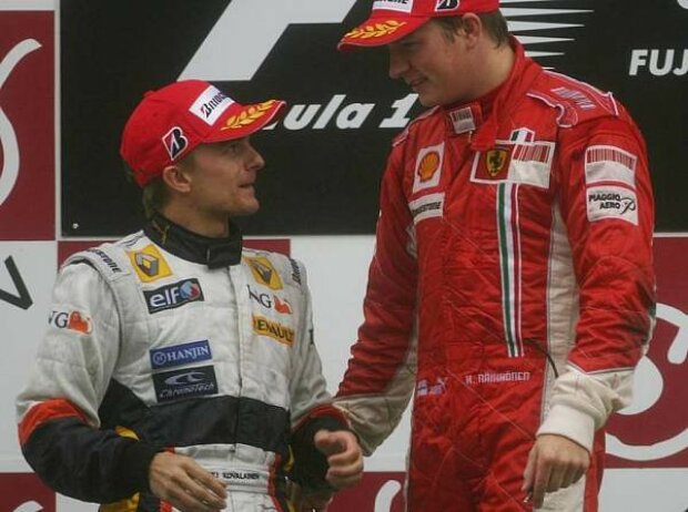 Heikki Kovalainen und Kimi Räikkönen
