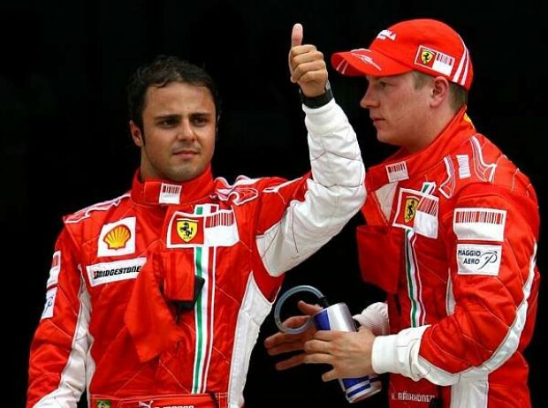 Felipe Massa und Kimi Räikkönen