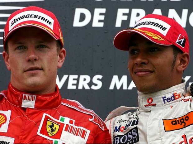 Kimi Räikkönen und Lewis Hamilton Kimi Räikkönen und Lewis Hamilton