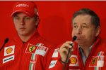 Kimi Räikkönen und Jean Todt (Teamchef) (Ferrari) 