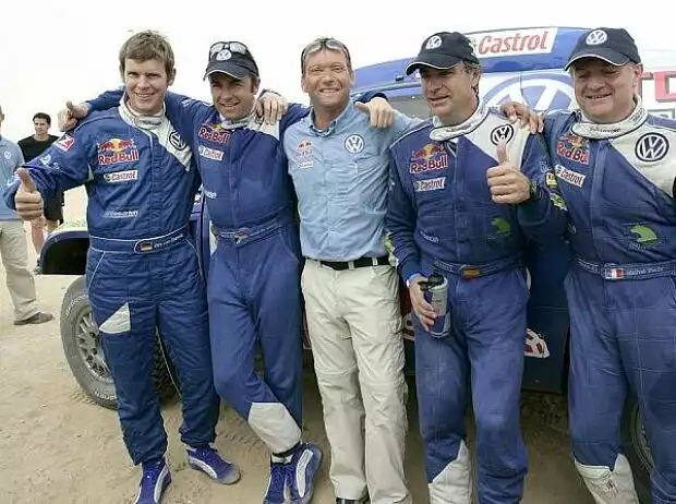 Dirk von Zitzewitz, Giniel de Villiers, Kris Nissen, Carlos Sainz und Michel Périn Titel-Bild zur News: Dirk von Zitzewitz, Giniel de Villiers, Kris Nissen, Carlos Sainz und Michel Périn