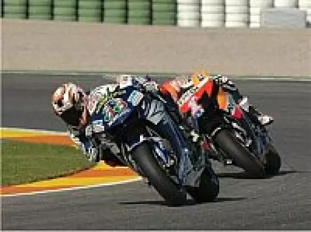 Marco Melandri vor Nicky Hayden Titel-Bild zur News: Marco Melandri vor Nicky Hayden