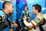 Nobuatsu Aoki, Chris Vermeulen und Loris Capirossi (Suzuki)