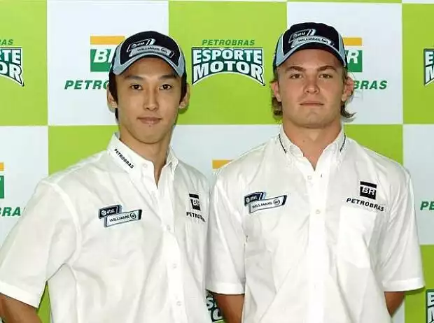 Kazuki Nakajima Nico Rosberg Titel-Bild zur News: Kazuki Nakajima Nico Rosberg