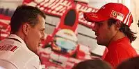 Michael Schumacher mit Felipe Massa