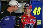 Jeff Gordon  im Gespräch mit Chad Knaus