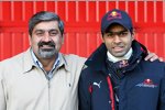 Karun Chandhok (Red Bull) mit seinem Vater Vicky
