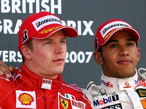 Titel-Bild zur News: Lewis Hamilton Kimi Räikkönen
