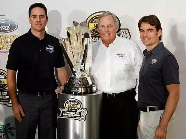 Jimmie Johnson Rick Hendrick Jeff Gordon Titel-Bild zur News: Jimmie Johnson Rick Hendrick Jeff Gordon