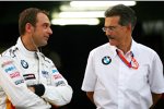 Jörg Müller (BMW Team Germany) und Mario Theissen (BMW Motorsport Direktor)