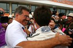 Mario Theissen (BMW Motorsport Direktor) mit Andy Priaulx (BMW Team UK) 