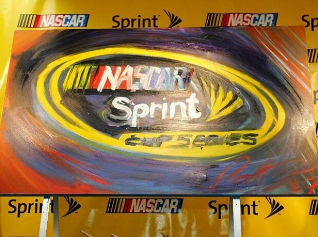 NASCAR Logo als Ölgemälde