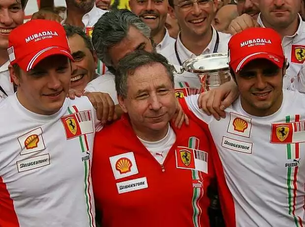 Titel-Bild zur News: Kimi Räikkönen, Jean Todt, Felipe Massa