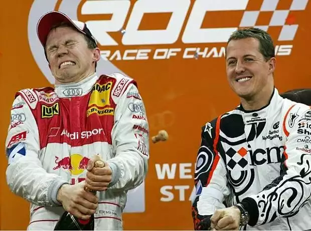 Titel-Bild zur News: Mattias Ekström Michael Schumacher