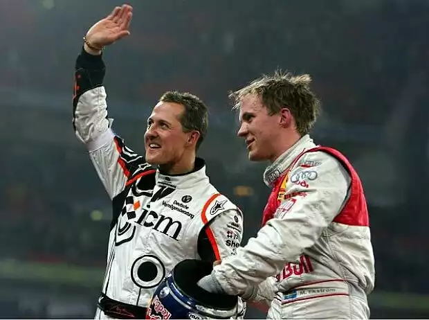 Titel-Bild zur News: Michael Schumacher und Mattias Ekström