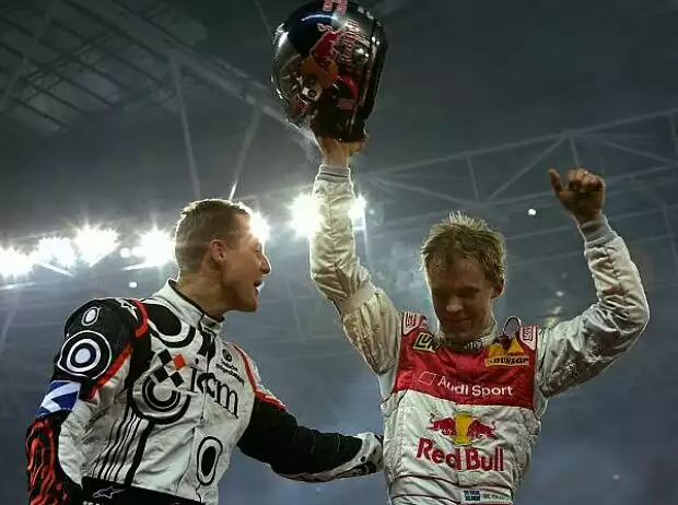 Titel-Bild zur News: Michael Schumacher und Mattias Ekström