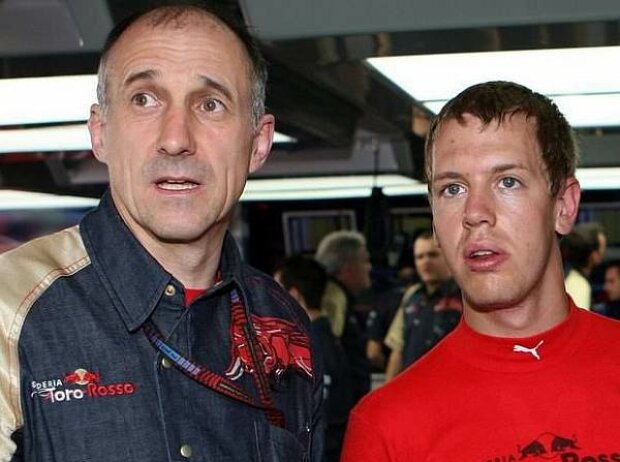 Titel-Bild zur News: Franz Tost, Sebastian Vettel