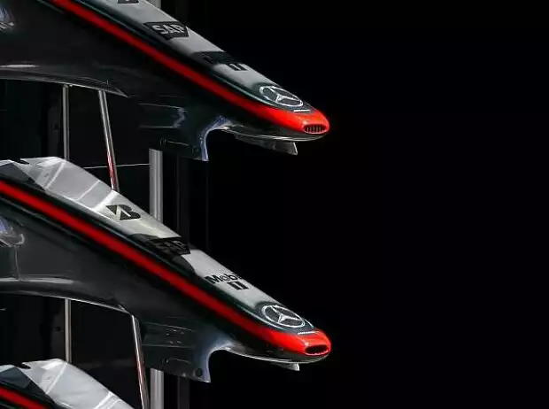 Titel-Bild zur News: Nase des McLaren-Mercedes MP4-22