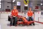 Kimi Räikkönen und Felipe Massa mit dem Ferrari F2008