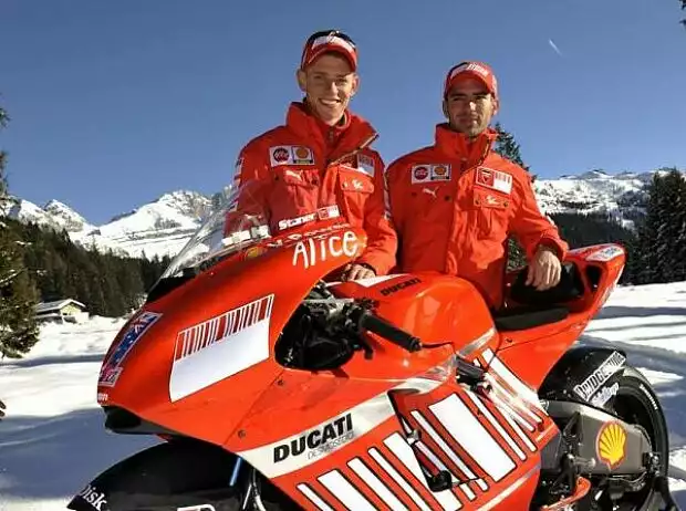 Casey Stoner und Marco Melandri Titel-Bild zur News: Casey Stoner und Marco Melandri
