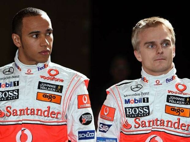 Titel-Bild zur News: Lewis Hamilton, Heikki Kovalainen