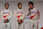 Jarno Trulli Kamui Kobayashi Timo Glock (Toyota) 
