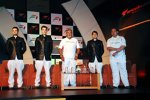 Adrian Sutil Giancarlo Fisichella Vitantonio Liuzzi Colin Kolles (Teamchef) Vijay Mallya (Teameigentümer) (Force India) 