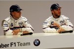 Robert Kubica und Nick Heidfeld (BMW Sauber F1 Team) 