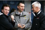Christian Horner (Teamchef), Rob White (Motorenchef) und Geoff Willis (Technischer Direktor) (Red Bull) 