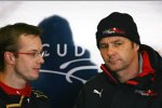Sébastien Bourdais und Gerhard Berger (Teamanteilseigner) (Toro Rosso) 