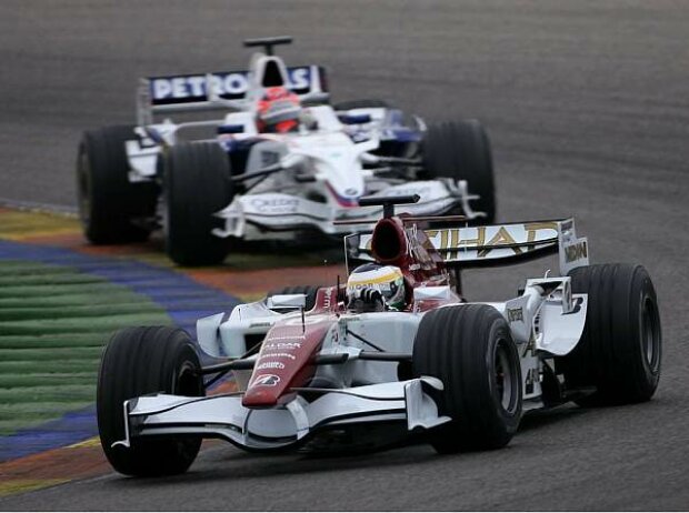 Giancarlo Fisichella vor Robert Kubica