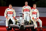 Giancarlo Fisichella, Vitantonio Liuzzi und Adrian Sutil (Force India) 