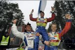 Jari-Matti Latvala Mikko Hirvonen Gigi Galli (Ford) (Stobart) 