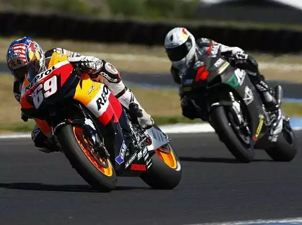 Nicky Hayden und Andrea Dovizioso Titel-Bild zur News: Nicky Hayden und Andrea Dovizioso