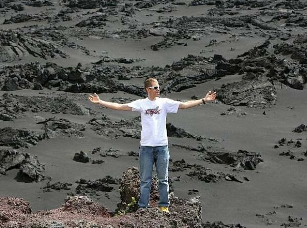 Sebastian Vettel im Haleakala-Nationalpark