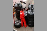 Ferrari-Reifenmechaniker