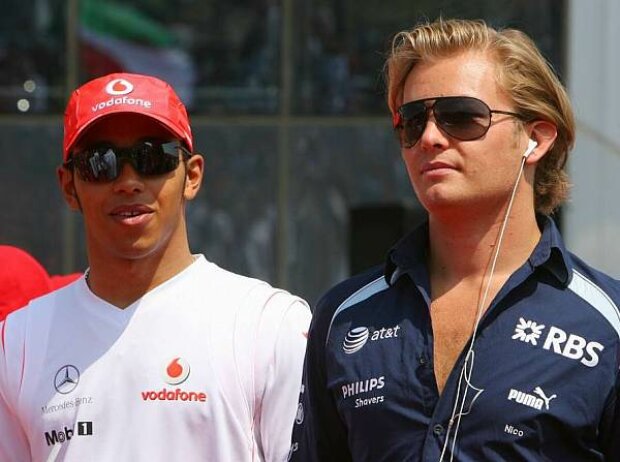 Lewis Hamilton und Nico Rosberg