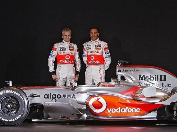 Heikki Kovalainen und Lewis Hamilton