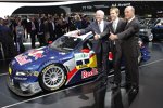 Audi-Vorstand Michael Dick, Mattias Ekströn und Sportchef Wolfgang Ullrich
