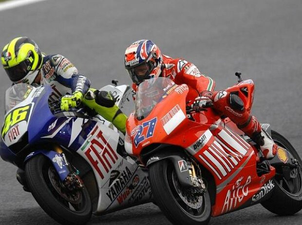 Valentino Rossi und Casey Stoner