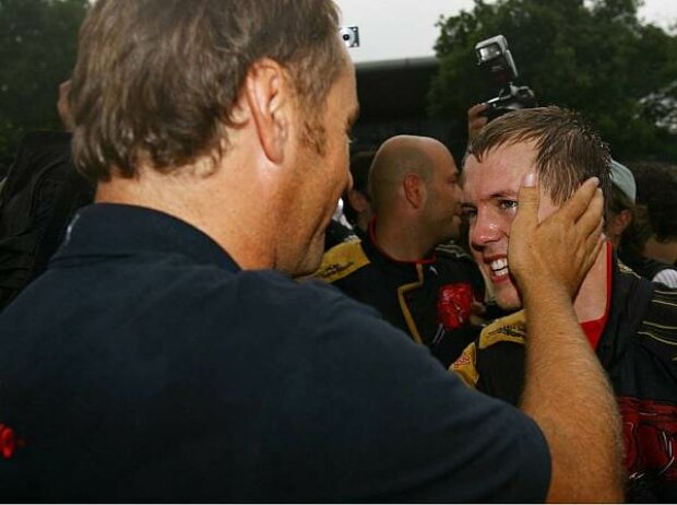 Gerhard Berger und Sebastian Vettel Gerhard Berger und Sebastian Vettel