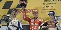 Jorge Lorenzo, Casey Stoner und Daniel Pedrosa