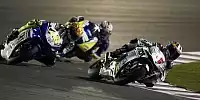 Andrea Dovizioso vor Valentino Rossi und James Toseland