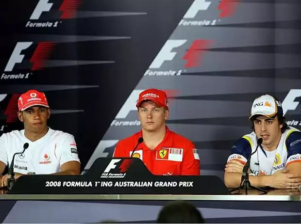 Lewis Hamilton; Kimi Räikkönen; Fernando Alonso Titel-Bild zur News: Lewis Hamilton; Kimi Räikkönen; Fernando Alonso