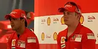 Bild zum Inhalt: Räikkönen und Massa: Optimismus pur