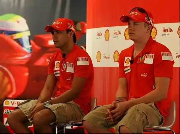 Felipe Massa; Kimi Räikkönen Titel-Bild zur News: Felipe Massa; Kimi Räikkönen