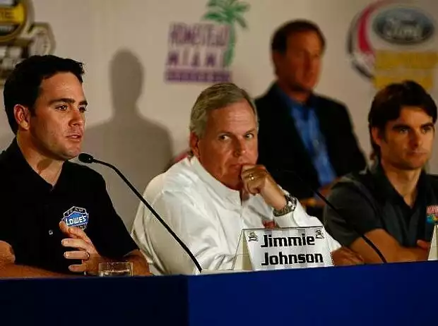Jimmie Johnson Rick Hendrick Jeff Gordon Titel-Bild zur News: Jimmie Johnson Rick Hendrick Jeff Gordon