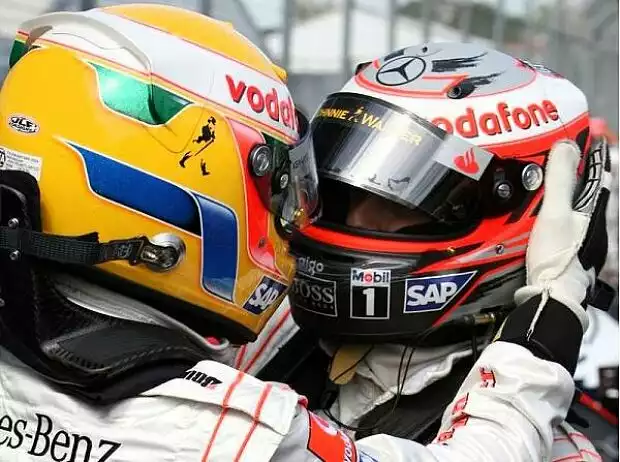 Lewis Hamilton Heikki Kovalainen Titel-Bild zur News: Lewis Hamilton Heikki Kovalainen