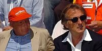 Niki Lauda und Luca di Montezemolo