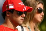 Felipe Massa (Ferrari) mit ehefrau Rafaela